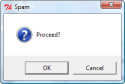 Screenshot of the askokcancel dialog