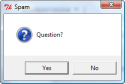 Screenshot of the askquestion dialog