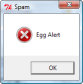Screenshot of the showerror dialog